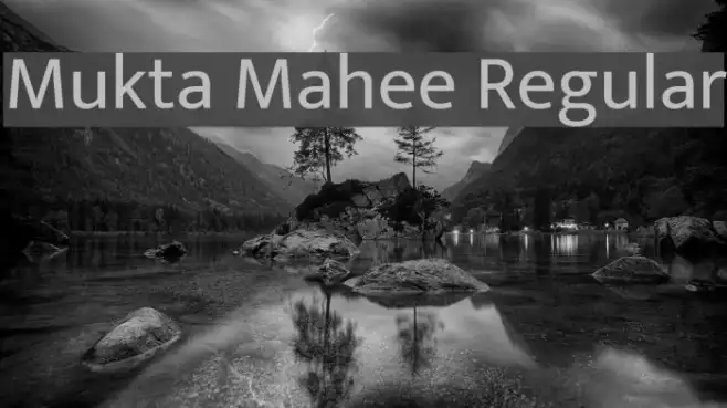 Mukta Mahee Regular Example 1