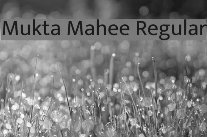 Mukta Mahee Regular Example 3
