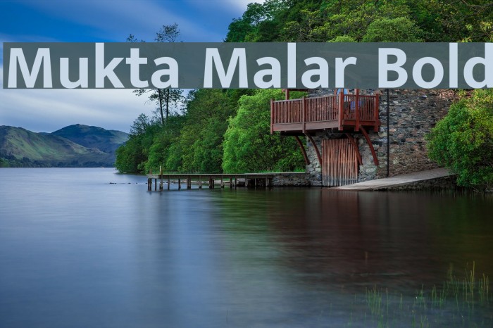 Mukta Malar Bold Font examples