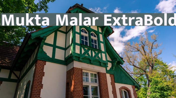 Mukta Malar ExtraBold Font examples