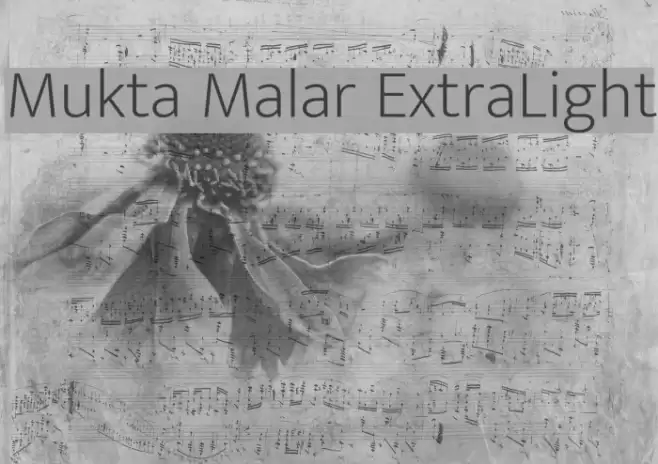 Mukta Malar ExtraLight Font examples