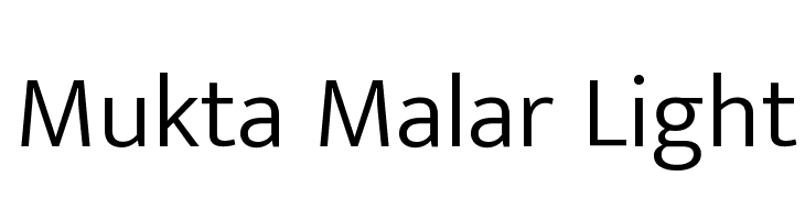 Mukta Malar Light Font