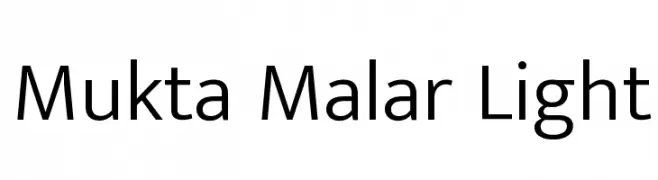 Mukta Malar Light  Frei Schriftart Herunterladen