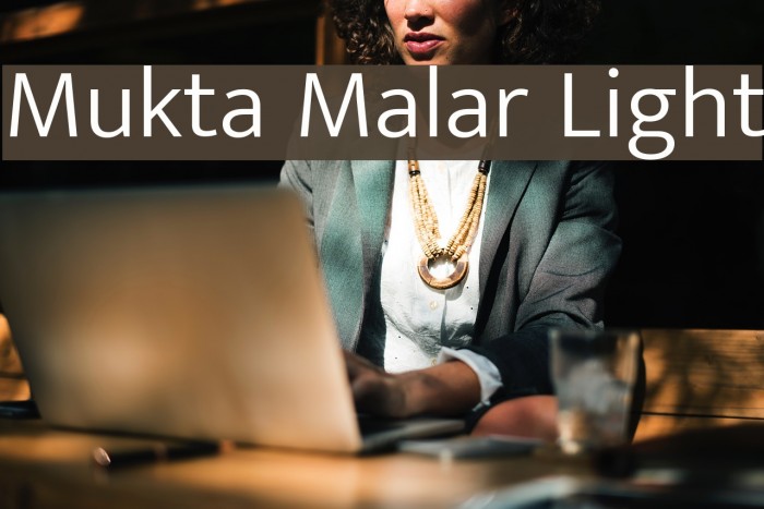 Mukta Malar Light Font examples