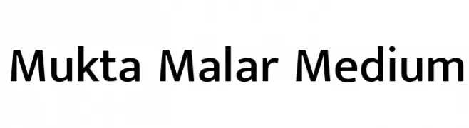 Mukta Malar Medium  Frei Schriftart Herunterladen
