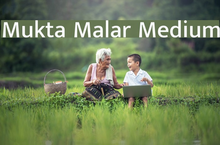 Mukta Malar Medium Font examples