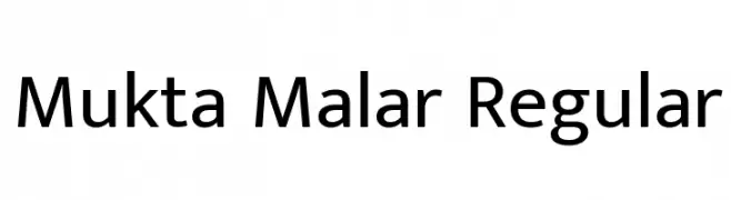 Mukta Malar Regular  Fuentes Gratis Descargar