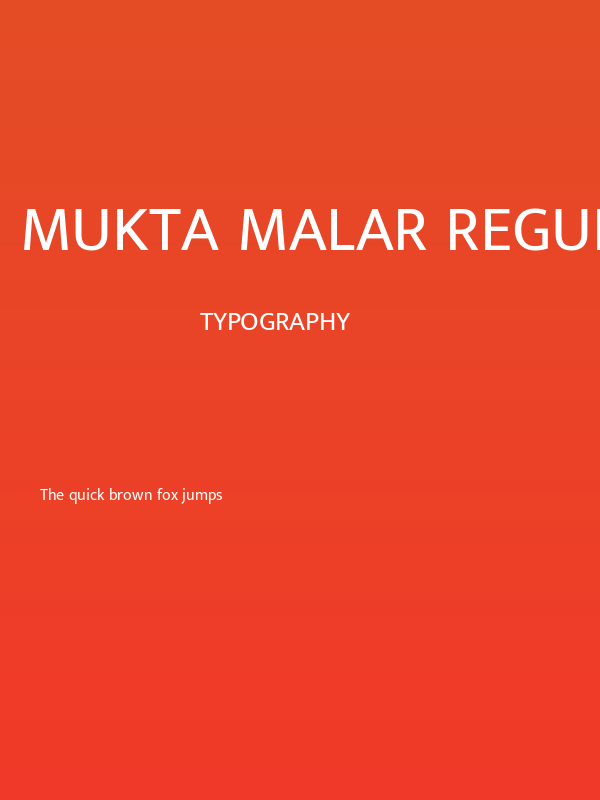 Mukta Malar Regular Poster