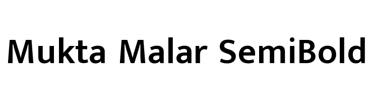 Mukta Malar SemiBold Font