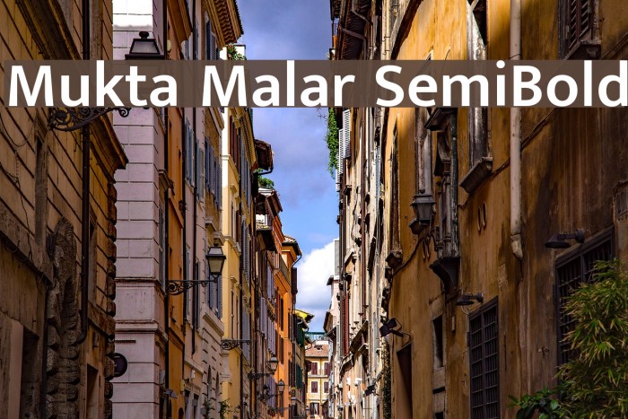Mukta Malar SemiBold Font examples