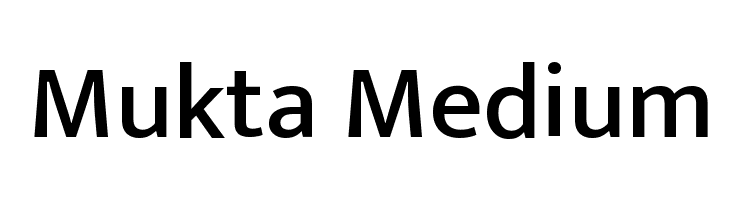 Mukta Medium Font