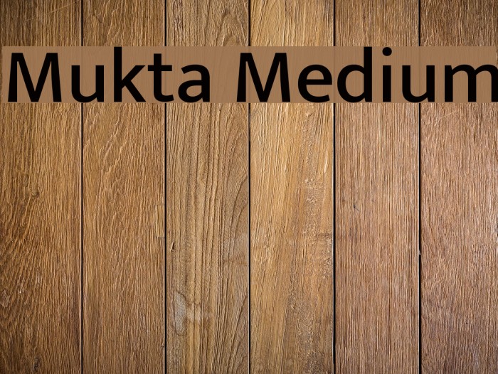 Mukta Medium Font examples