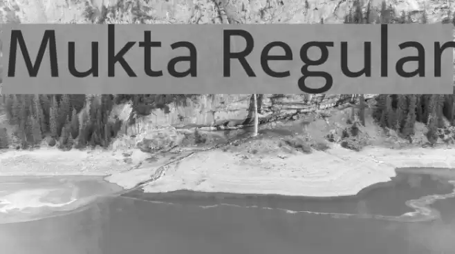 Mukta Regular Font examples