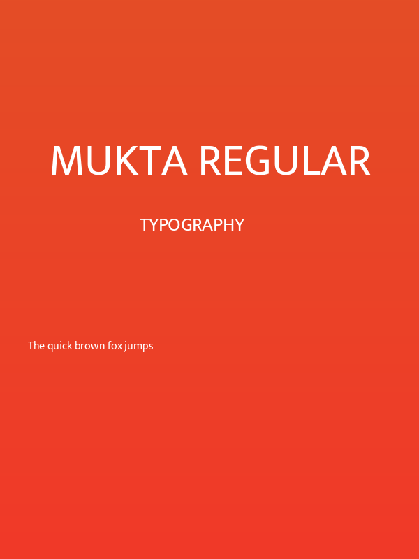 Mukta Regular Poster