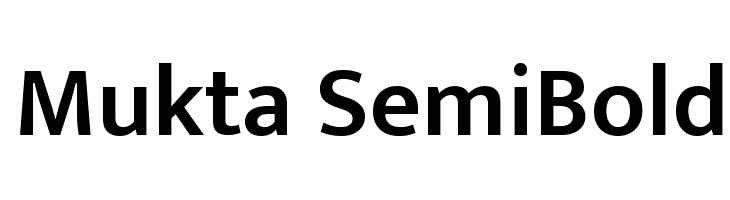 Mukta SemiBold Font