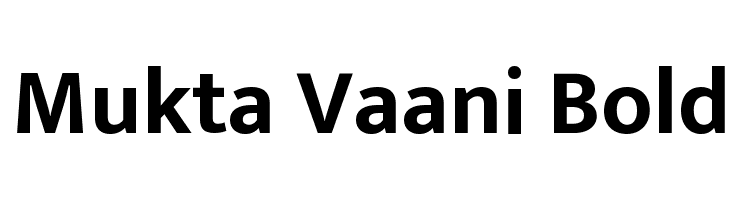 Mukta Vaani Bold Font