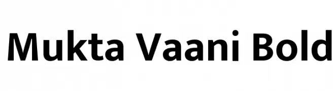 Mukta Vaani Bold  Скачать бесплатные шрифты