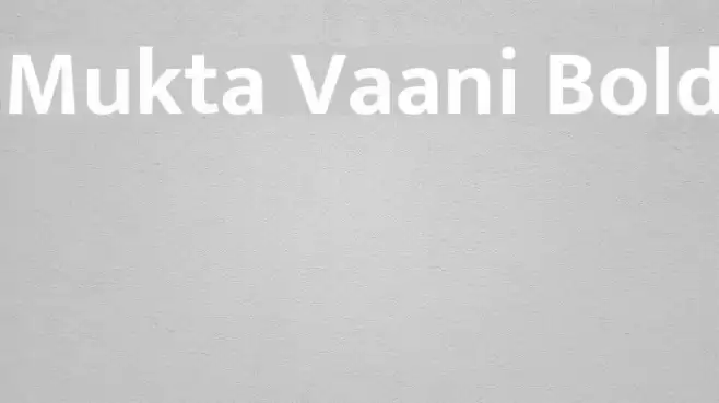 Mukta Vaani Bold Font examples
