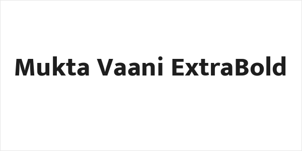 Mukta Vaani ExtraBold Logo