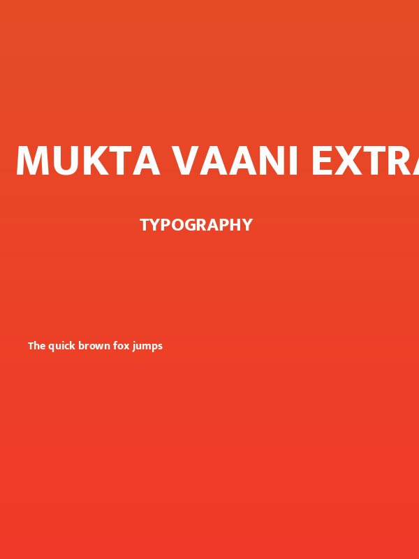 Mukta Vaani ExtraBold Poster