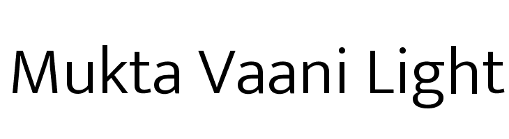Mukta Vaani Light Font