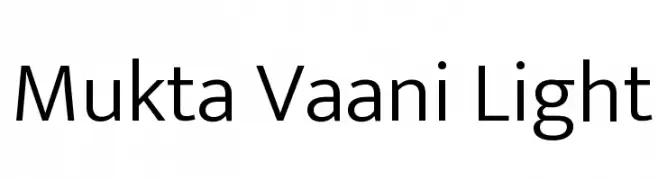 Mukta Vaani Light  Скачать бесплатные шрифты