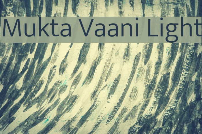 Mukta Vaani Light Font examples