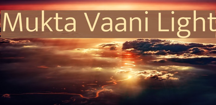 Mukta Vaani Light Font examples