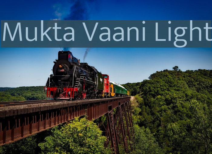 Mukta Vaani Light Font examples