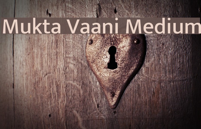 Mukta Vaani Medium Font examples