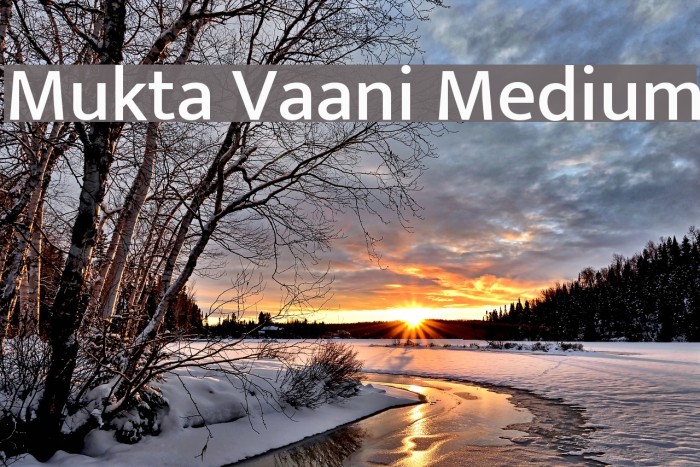 Mukta Vaani Medium Font examples