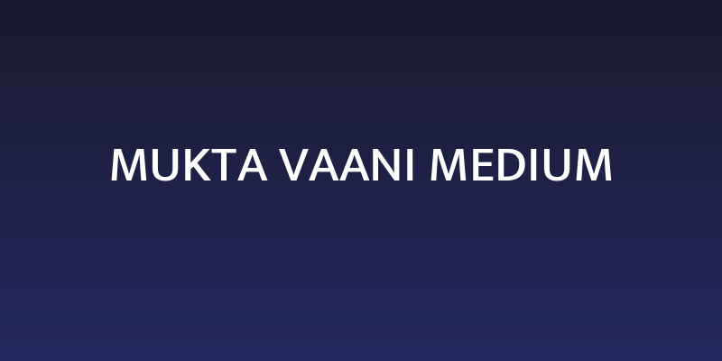 Mukta Vaani Medium Social Header