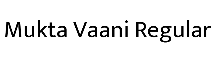 Mukta Vaani Regular Font