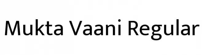 Mukta Vaani Regular  Скачать бесплатные шрифты