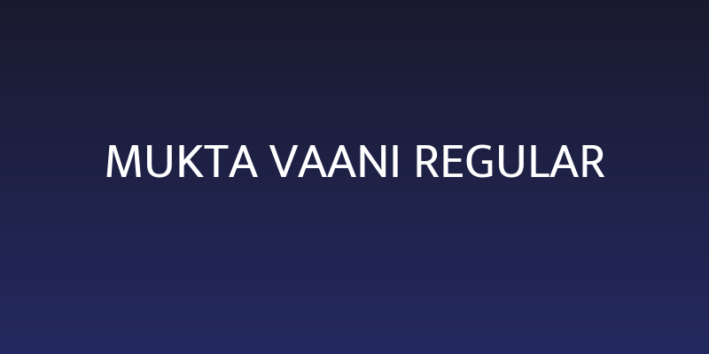 Mukta Vaani Regular Social Header
