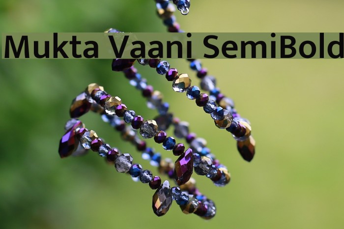 Mukta Vaani SemiBold Font examples