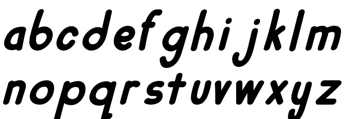 Mulbena Italic Font LOWERCASE