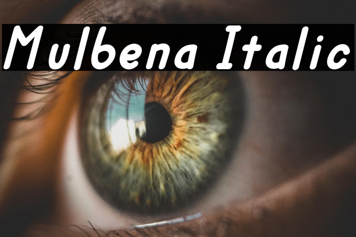 Mulbena Italic Example 2