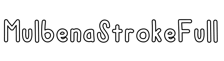 Mulbena Stroke Full  font caratteri gratis