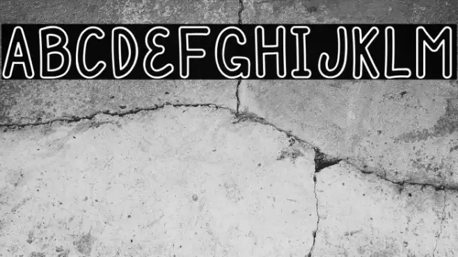 Mulbena Stroke Full Font examples