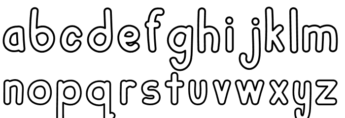 Mulbena Stroke Full Font LOWERCASE