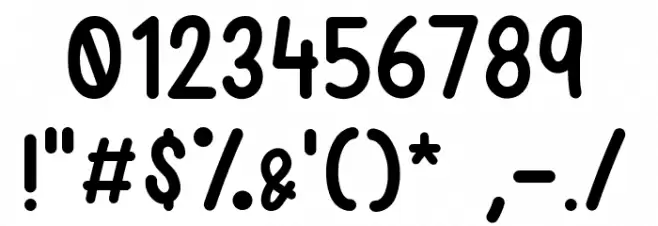 Mulbena Font OTHER CHARS