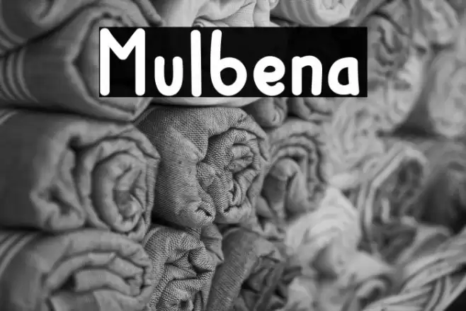 Mulbena Font examples