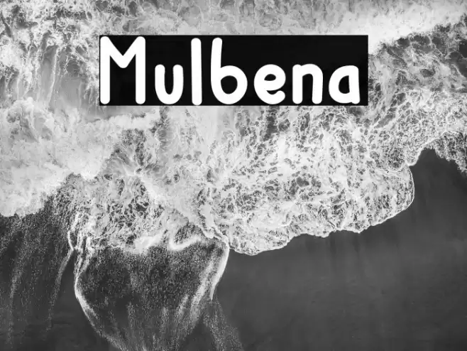 Mulbena Font examples