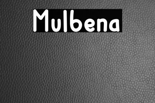 Mulbena Font examples