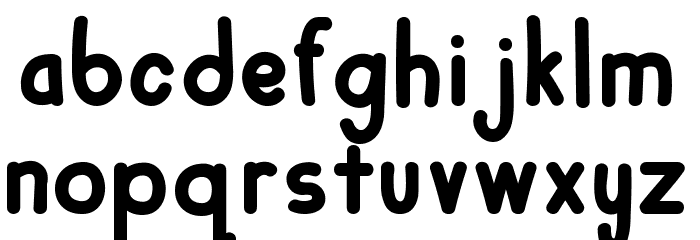 Mulbena Font LOWERCASE