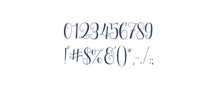 Mulberry Script Other Characters