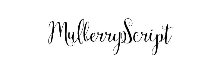 Mulberry Script  नि: शुल्क फ़ॉन्ट्स डाउनलोड