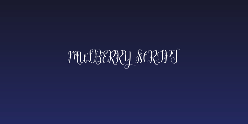 Mulberry Script Social Header