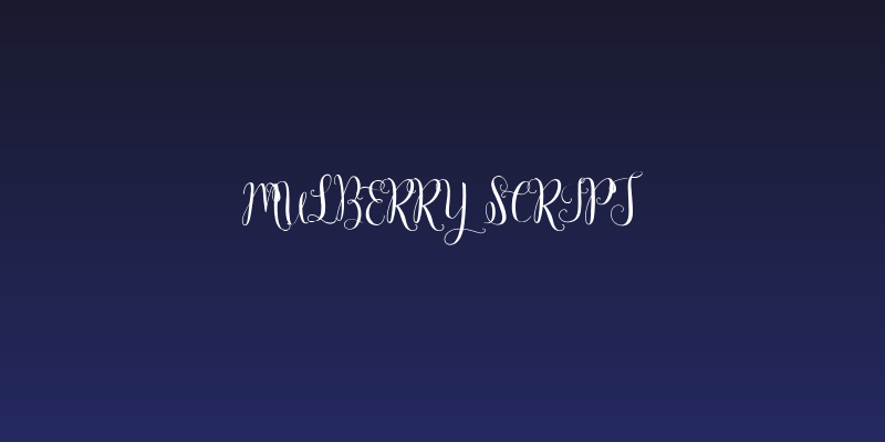 Mulberry Script Social Header